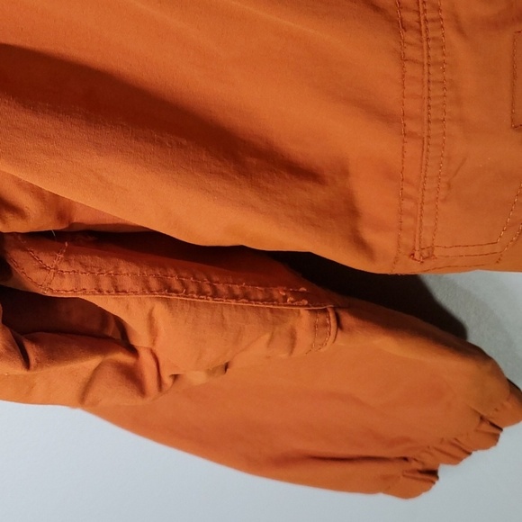 Gap jacket boys size large ( 10 ) orange grey green blue zippered pockets - Picture 4 of 16